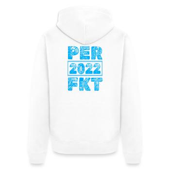 Perfectionné 2022 - Veste à capuche bio Premium Unisexe - blanc - Dos - Thijin (182cm)