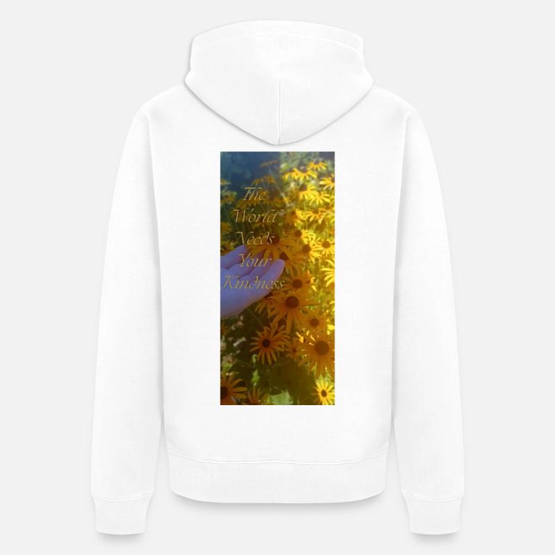 Message positif - Veste à capuche bio Premium Unisexe - blanc
