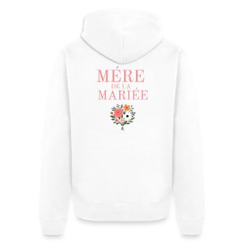 Mère de la Mariée  - Veste à capuche bio Premium Unisexe - blanc - Dos - Thijin (182cm)