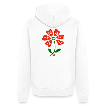 Maman 2027 - Veste à capuche bio Premium Unisexe - blanc - Dos - Thijin (182cm)