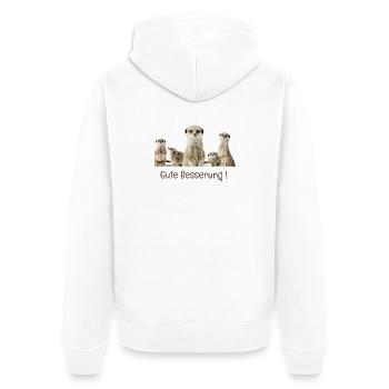 Guérissez bientôt - Veste à capuche bio Premium Unisexe - blanc - Dos - Thijin (182cm)