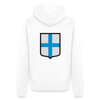 Blason Marseille (K) - Veste à capuche bio Premium Unisexe - blanc - Dos - Thijin (182cm)