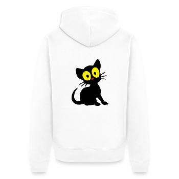 Chaton Georgie - Veste à capuche bio Premium Unisexe - blanc - Dos - Thijin (182cm)