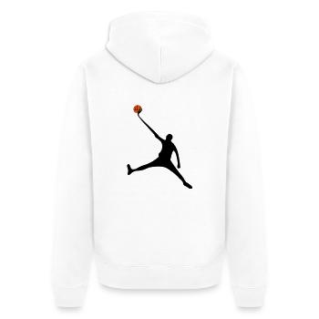 basketball - Veste à capuche bio Premium Unisexe - blanc - Dos - Thijin (182cm)