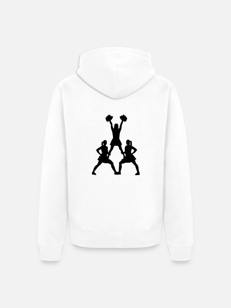 Cheerleader - Unisex Premium Organic Zip Hoodie - white