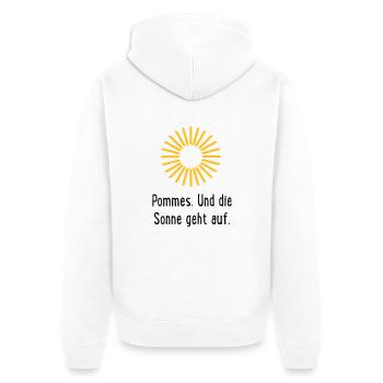 Frites - Veste à capuche bio Premium Unisexe - blanc - Dos - Thijin (182cm)