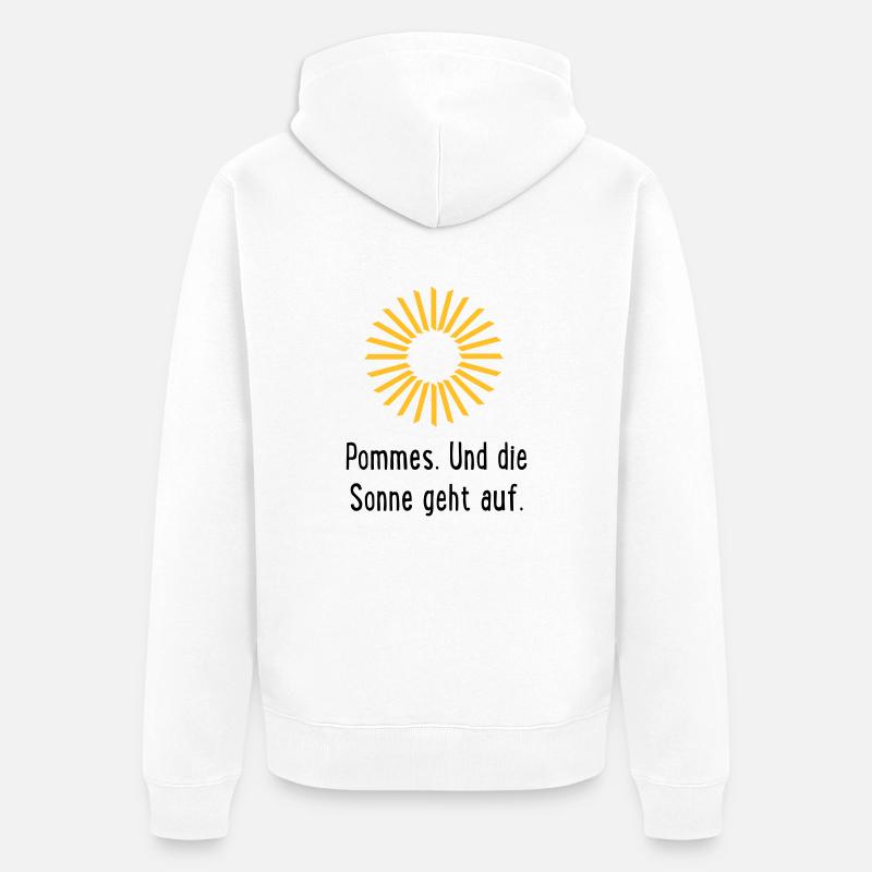 Frites - Veste à capuche bio Premium Unisexe - blanc