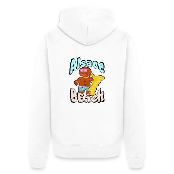 Alsace Beach - Veste à capuche bio Premium Unisexe - blanc - Dos - Thijin (182cm)