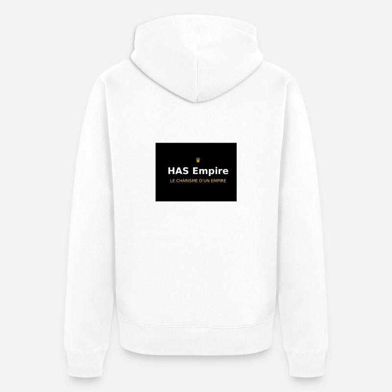 HAS EMPIRE - Veste à capuche bio Premium Unisexe - blanc