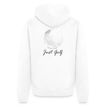 Just Golf Pencil Golf Ball Ball Sport Chemise de sport - Veste à capuche bio Premium Unisexe - blanc - Dos - Thijin (182cm)