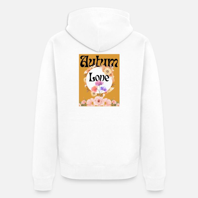 Cercle de Fleurs d’Amour Aurum - Veste à capuche bio Premium Unisexe - blanc