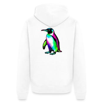 Pingouin - Veste à capuche bio Premium Unisexe - blanc - Dos - Thijin (182cm)