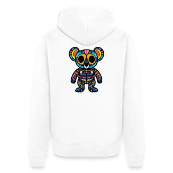 Koala Halloween Zombie - Veste à capuche bio Premium Unisexe - blanc - Dos - Thijin (182cm)