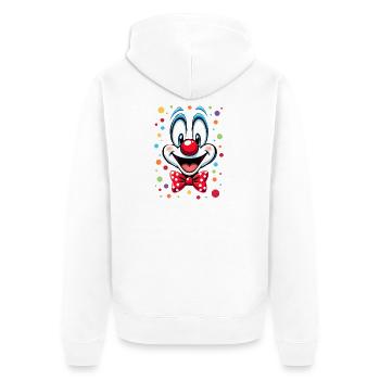 Déguisement de clown de carnaval Carnaval Carnaval - Veste à capuche bio Premium Unisexe - blanc - Dos - Thijin (182cm)
