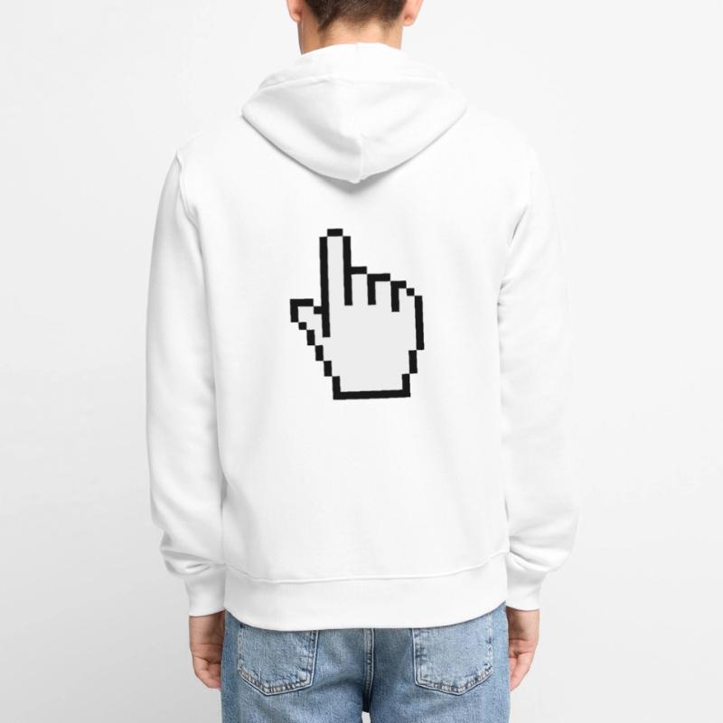 pointer / cursor Unisex Premium Bio Zip Hoodie