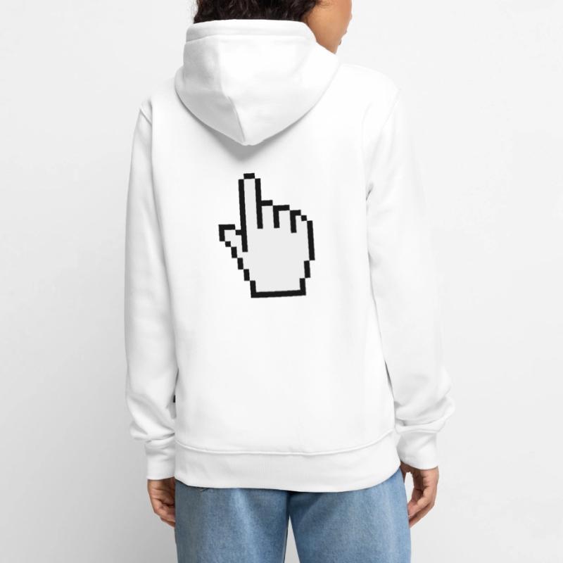 pointer / cursor Unisex Premium Bio Zip Hoodie
