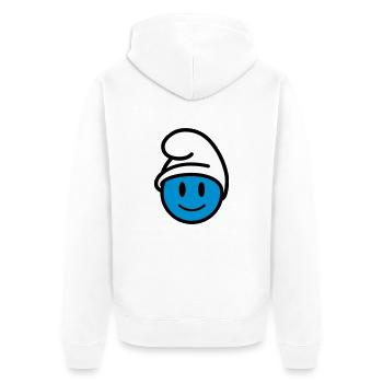 Icône de bas 3c - Veste à capuche bio Premium Unisexe - blanc - Dos - Thijin (182cm)