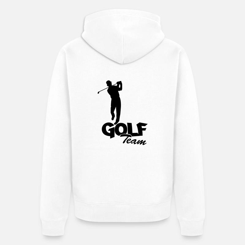golfer_team1 - Veste à capuche bio Premium Unisexe - blanc
