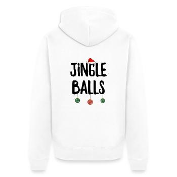 Boules de jingle - Veste à capuche bio Premium Unisexe - blanc - Dos - Thijin (182cm)