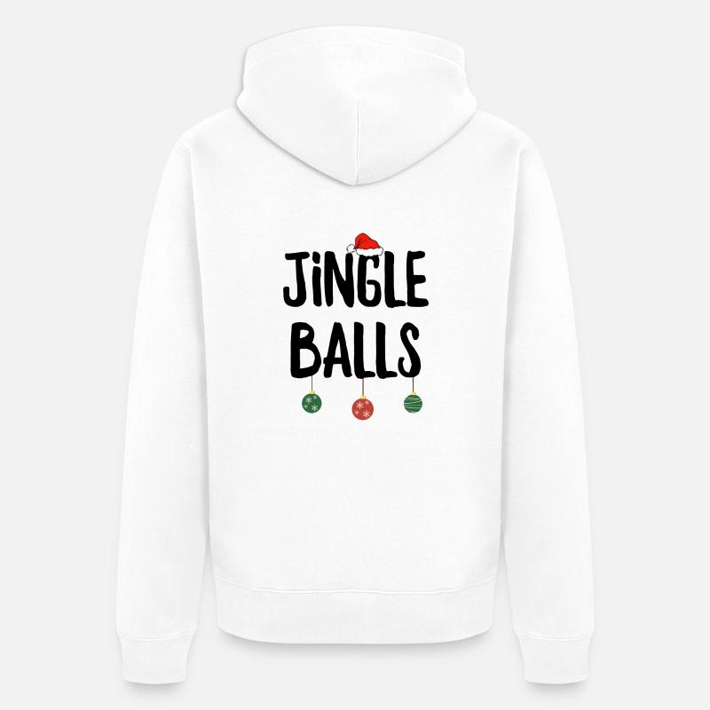 Boules de jingle - Veste à capuche bio Premium Unisexe - blanc