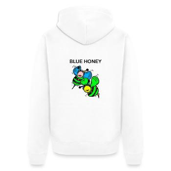 Abeilles - Veste à capuche bio Premium Unisexe - blanc - Dos - Thijin (182cm)