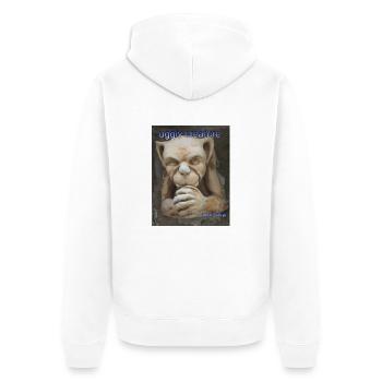 Créature Uggly - Veste à capuche bio Premium Unisexe - blanc - Dos - Thijin (182cm)