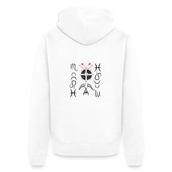 Vicki - Veste à capuche bio Premium Unisexe - blanc - Dos - Thijin (182cm)
