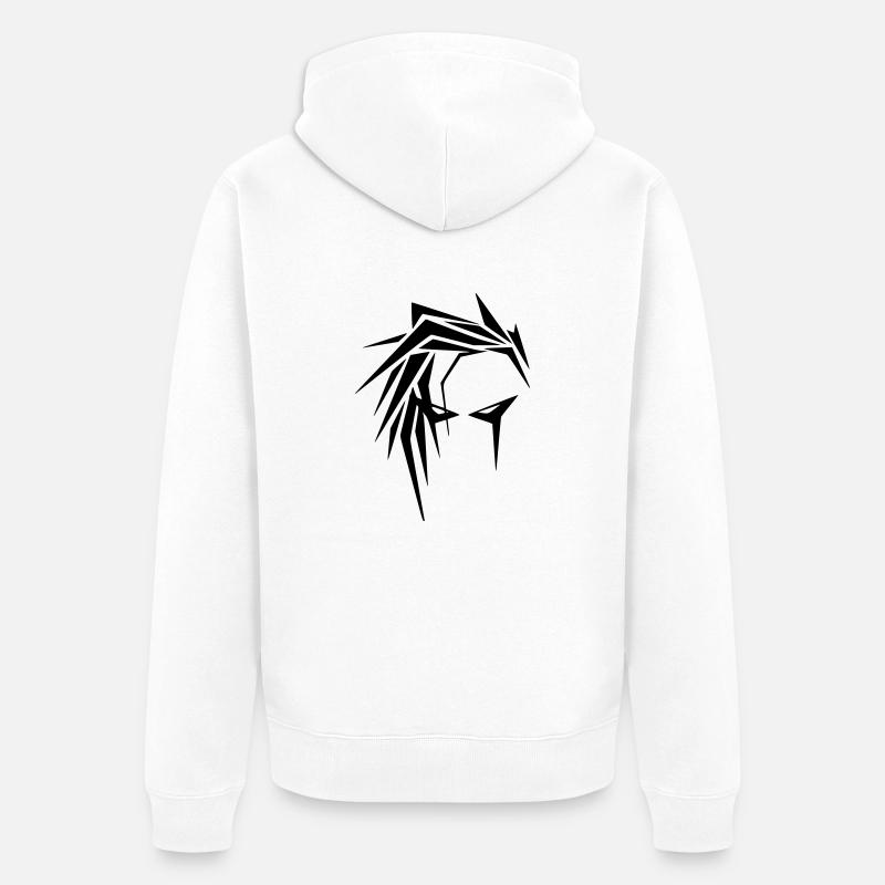 emo boy - Unisex Premium Bio Zip Hoodie - Weiß