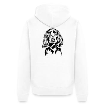 Boykin Spaniel Portrait Chien Chien Wilsigns - Veste à capuche bio Premium Unisexe - blanc - Dos - Thijin (182cm)