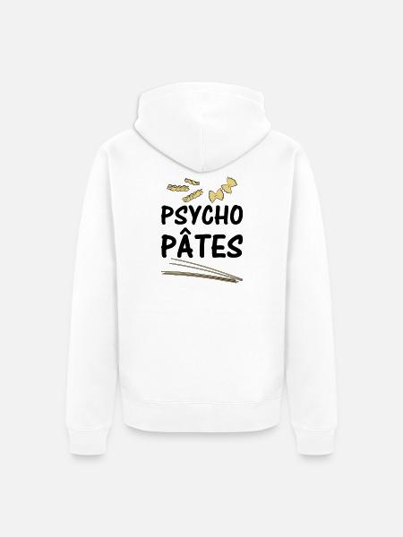 Psycho Pâtes - Veste à capuche bio Premium Unisexe - blanc
