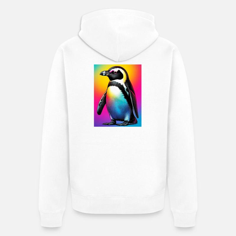 pingouin - Veste à capuche bio Premium Unisexe - blanc