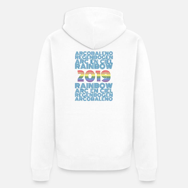 2019 - Veste à capuche bio Premium Unisexe - blanc