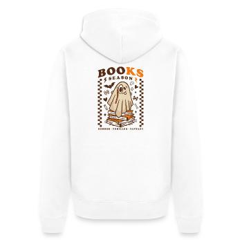 Livres Saison Mignon Fantôme – Horreur Thriller Fantasy - Veste à capuche bio Premium Unisexe - blanc - Dos - Thijin (182cm)