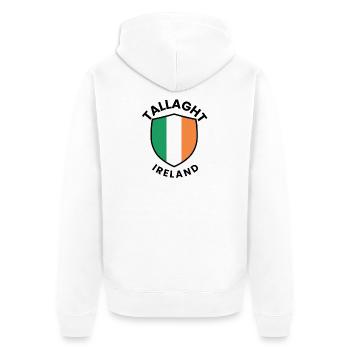 Bouclier irlandais de Tallaght - Veste à capuche bio Premium Unisexe - blanc - Dos - Thijin (182cm)