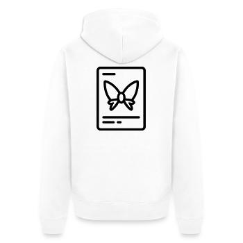 Carte jeu collection - Veste à capuche bio Premium Unisexe - blanc - Dos - Thijin (182cm)
