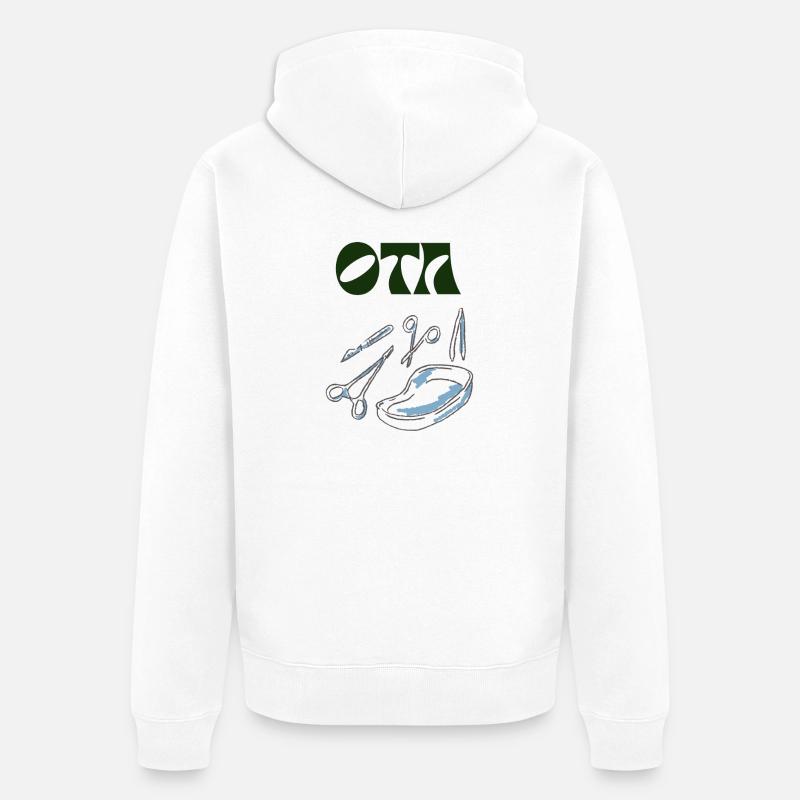 Logo de l’assistance chirurgicale - Veste à capuche bio Premium Unisexe - blanc