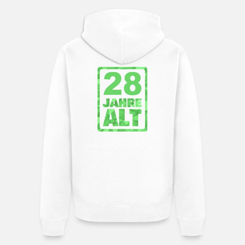 Old 28 - Veste à capuche bio Premium Unisexe - blanc
