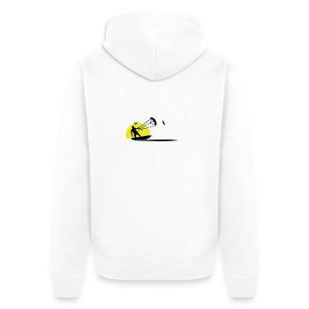 Kitesurfing Gift Idea Water Sports Fun - Unisex Premium Organic Zip Hoodie - white - Back - Thijin (182cm)