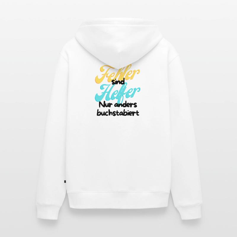Fehler Helfer Gradient Script Unisex Premium Bio Zip Hoodie