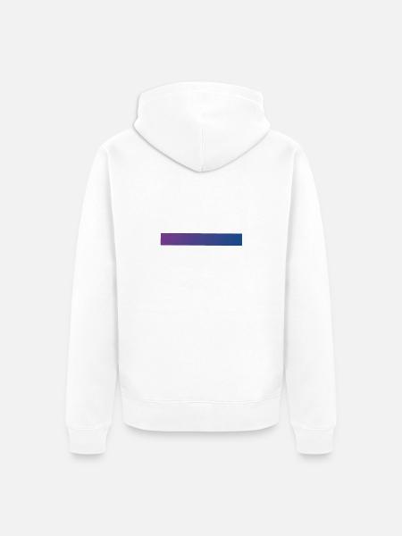 Gradient Purple & Blue - Unisex Premium Organic Zip Hoodie - white