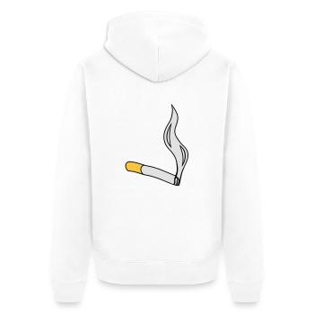 cigarette - Veste à capuche bio Premium Unisexe - blanc - Dos - Thijin (182cm)