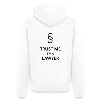 Croyez-moi, je suis avocat - Veste à capuche bio Premium Unisexe - blanc - Dos - Thijin (182cm)