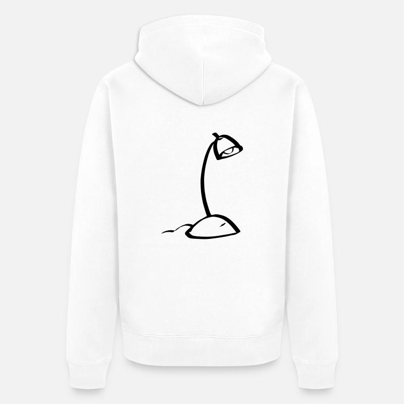 table lamp - Veste à capuche bio Premium Unisexe - blanc