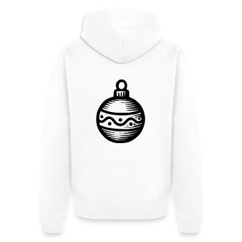 Boule de Noel - Veste à capuche bio Premium Unisexe - blanc - Dos - Thijin (182cm)