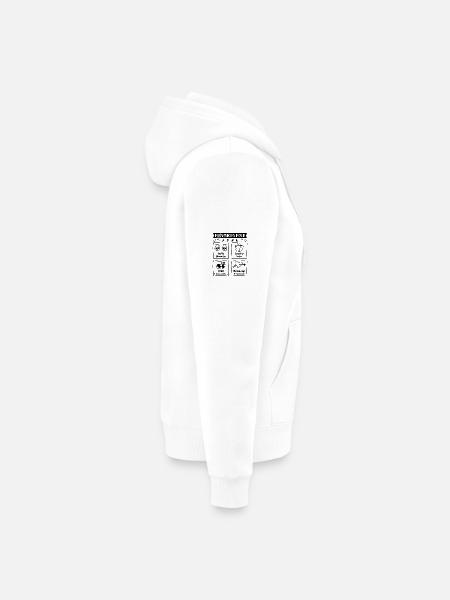 Prognosen für 2026, zukünftige Mama, zukünftiger Papa - Unisex Premium Bio Zip Hoodie - Weiß - Rechts