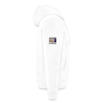 Sockensortierer - Unisex Premium Bio Zip Hoodie - Weiß - Rechts - Thijin (182cm)