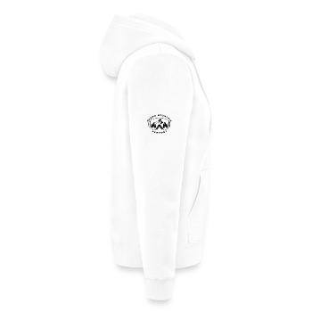 Okemo Vermont Mountain - Unisex Premium Organic Zip Hoodie - white - Right - Thijin (182cm)