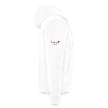 i love you - Unisex Premium Bio Zip Hoodie - Weiß - Rechts - Thijin (182cm)