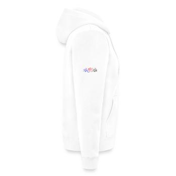 Ornamente Fantasie - Unisex Premium Bio Zip Hoodie - Weiß - Rechts - Thijin (182cm)