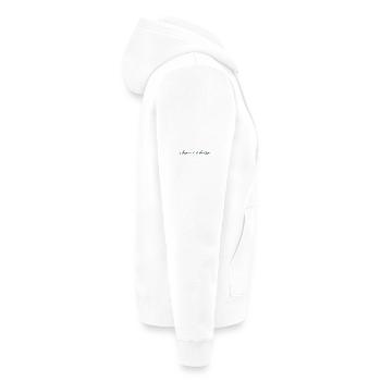 Success_is_a_decision - Unisex Premium Organic Zip Hoodie - white - Right - Thijin (182cm)